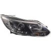 Predné svetlá (lampy) čierne + DRL denné svietenie Ford Focus III -- od roku výroby 2011-