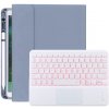 AppleKing puzdro s podsvietenou klávesnicou, touchpadom a priestorom na Apple Pencil pre iPad 10,2