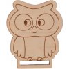 ČistéDrevo Drevená záložka do knihy - sovička