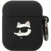 Karl Lagerfeld Apple AirPods 2/1 cover Silicone Choupette Head 3D KLA2RUNCHK