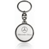 Kľúčenka živicová Mercedes okrúhla biela AutoZulu
