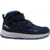 Detská treková obuv Jack Wolfskin, WOODLAND 2 TEXAPORE MID K tmavo modrá,Modrá,Sivá 38