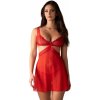 Obsessive Cupide Desir Babydoll & Thong Red S/M