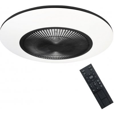 Brilagi Brilagi - LED Stmievateľné svietidlo s ventilátorom AURA LED/38W/230V čierna + DO BG0372 + záruka 3 roky zadarmo