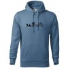 Evolution of man (Enduro) - Mikina pánska Cape s kapucňou - 5XL ( Denim )