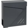 Oceľová poštová schránka s tubusom 36x36x11,5 cm antracit