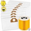 10 x SÁČKY DO VYSÁVAČA Kärcher WD 3 Premium Car Kit PAPIEROVÝ Vrecká VEĽKÉ