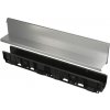 Alca Alcadrain AVZ101-R122 - Vonkajší žľab štrbinový s asymetrickým nadstavcom 160 mm, pozinkovaná oceľ