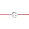 Šnúrkový minimalistický Glosery náramok s krížikom, chirurgická oceľ, šnúrka 0,8mm Obvod zápästia: S 16-17 cm, Šnúrka: čierna