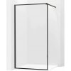 Mexen Kioto sprchová zástena WALK-IN 8mm, 30x200 cm, čierny rám, 800-030-000-00-70