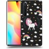 Picasee silikónový čierny obal pre Xiaomi Mi Note 10 Lite - Unicorn hviezdne nebo