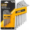 JCB JCB Sada Torx kľúčov 7 ks, L-typ, T10-T40, Cr-V