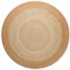 Hanse Home , Kusový koberec Jutta 106225 Natur Ivory/Gold kruh, 100x100, béžová, chodba / predsieň