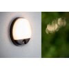 LUCIDE 22863/10/30 HUPS IR vonkajšie nástenné svietidlo so senzorom LED 10W/1000lm 3000K IP54 čierna, opálová