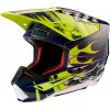 ALPINESTARS prilba S-M5 RASH tmavo modrá/žltá fluo 2024 - S