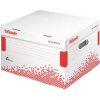 Esselte Archívna krabica Speedbox so sklápacím vekom biela/červená 392 × 301 × 334 mm