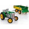 KOVAP Traktor ZETOR s valníkem - zelený – kovové disky kol