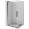 Mexen Velar L Duo sprchovací kút posuvný 100 x 90 cm, transparentný, Gun metal - 871-100-090-02-03-95