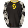 SCOTT jersey 350 CAMO JUNIOR EVO - 2021, black/yellow, S