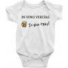 In vino veritas in pivo taky (Hana-creative) - Body dojčenské s krátkym rukávom - Krátký r. 3-6 mes ( Biela )