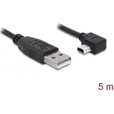 Delock USB kábel USB 2.0 USB-A zástrčka, USB Mini-B zástrčka 5.00 m čierna 82684; 82684