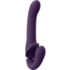 VIVE Satu Pulzační a vibrační strap-on, fialová