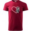 Nemecký ovčiak v srdci - Klasické pánske tričko vyššej gramáže - M ( Marlboro červená )