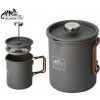 CAMP so sítkom Kanvica FRENCH PRESS 600 ml ŠEDÁ