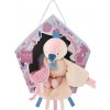 Doudou hudební plyšová hračka ptáček růžový 23 cm DC4046