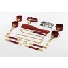 Sada červených kožených doplnkov Upko Leather Kinky Tools Set Red UPKO