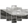 Sablio Obraz - 5-dílný Čiernobiele údolie - 125x90 cm