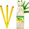 Ušné sviečky HOXI v plátenom vrecúšku - 10 ks - aloe vera