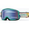 Detské lyžiarske okuliare Smith Daredevil Jr jade formations/blue sensor mirror