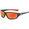 TXR Pánske športové slnečné okuliare Voxx čierno-oranžové (športové slnečné okuliare; UV filter; polarizované)