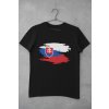 Tričko Slovensko vlajka - Muž - XXL - Čierna