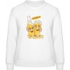 AWDis Sweat Mikina - Pivný motív - Na zdravie - Arktická biela - S - Dámske