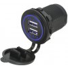 Adaptér z 12V na 2x USB 5V / 4.2 A modrý