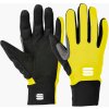 Sportful Kids softshell Rukavice čierne/žlté fluo