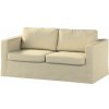 Dekoria Poťah na sedačku Karlstad (nerozkladací, 2-miestny, dlhý), olivovo - krémová, 165 x 89 x 64 cm, Living, 161-45
