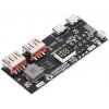 KUONGSHUN ELECTRONICS 5-portový obojsmerný rýchly nabíjací modul s digitálny LED displej QC4 + PD3.0 22,5W