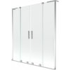 MEXEN/S - Velar L Duo dvojkrídlová posuvná vaňová zástena 160 x 150, transparent, chróm 896-160-003-02-01