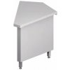 STALGAST Pokladničný pult, rohový, 45 stupňov, vonkajší, 667x830x880 mm | STALGAST, ST239071