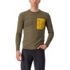 Castelli Unlimited Merino LS, Tarmac/ Goldenrod Veľkosť: M Pánske tričko s dlhým rukávom určené pre gravel a traily