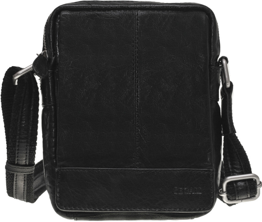 Segali pánska kožená crossbody taška 1110 black