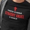 Tričko s potlačou STRÁŽNY ANJEL Pánsky Čierna XL