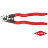 Kliešte na oceľové lanká 190mm Knipex 95 61 190