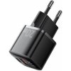 ESSAGER ES-CD31 GaN mini rýchlonabíjací adaptér s portami USB-C / USB-A - 20W - čierny - možnosť vrátiť tovar ZADARMO do 30tich dní