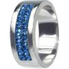 TRIBAL RSSW01 SAPPH - Prsten RSSW01 sapphire s krystaly Swarovski Elements 52
