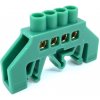 Tracon electric Mostík PE zelený 4P 10,5x35x5mm / L1=49mm
