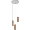 TRIO 367730365 SOKA závesné svietidlo D280mm 3xGU10 svetlošedá, kávová